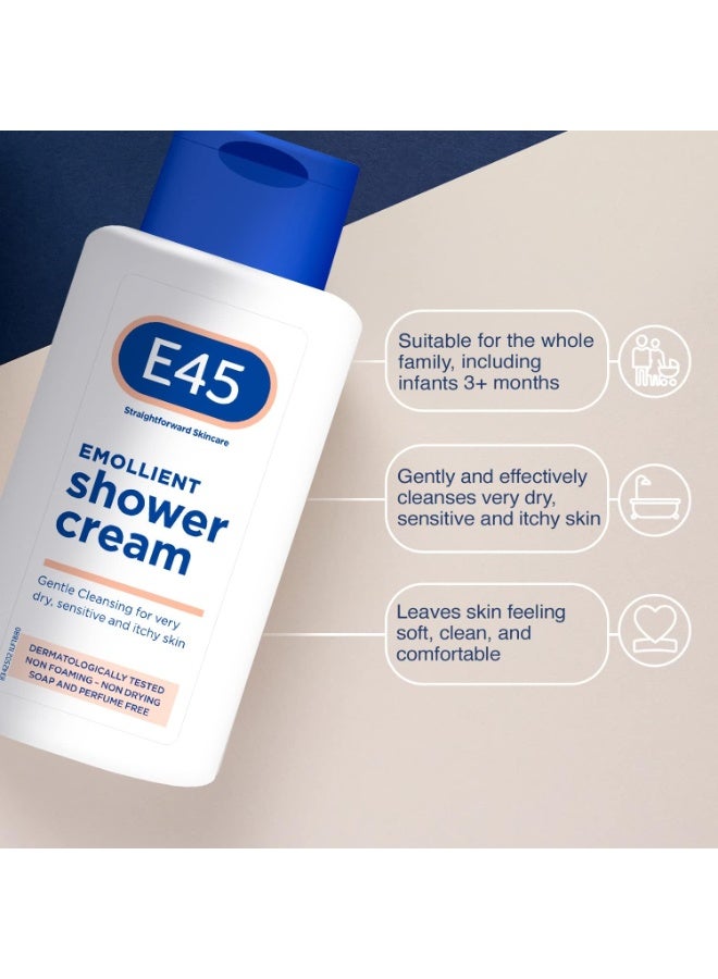 E45 Emollient Shower Cream 200ml - Image 4