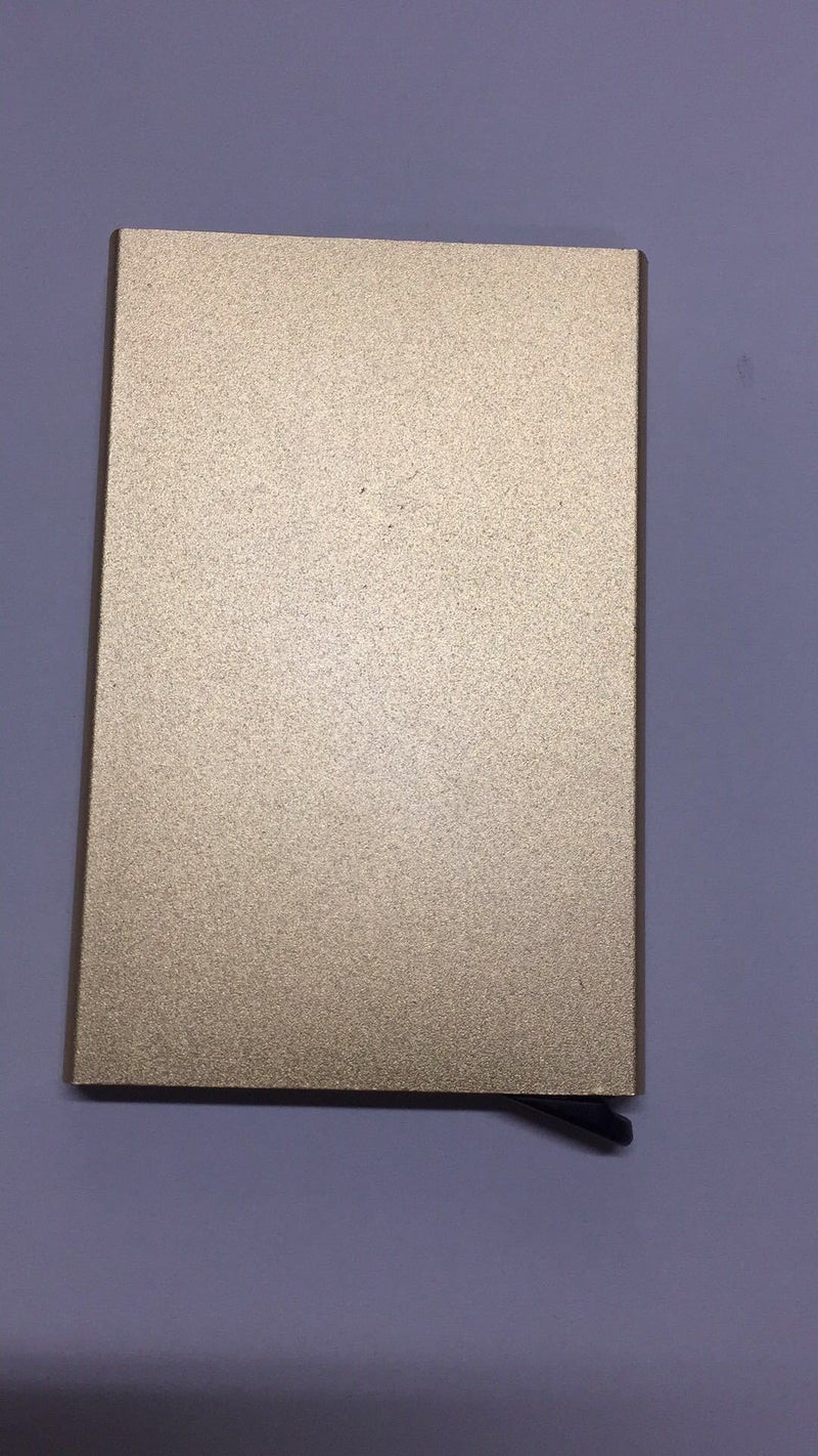 Auto Pop-Up Credit Card Holder Metal Aluminum RFID Blocking Card Case Bank Card Clip