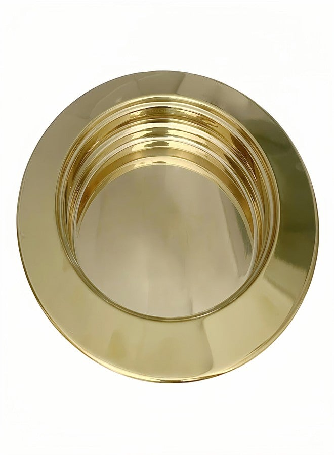 SruiSwei Gold Plated Communion Tray Plate, Stackable Church Communion Bread Plate,gold - Image 3
