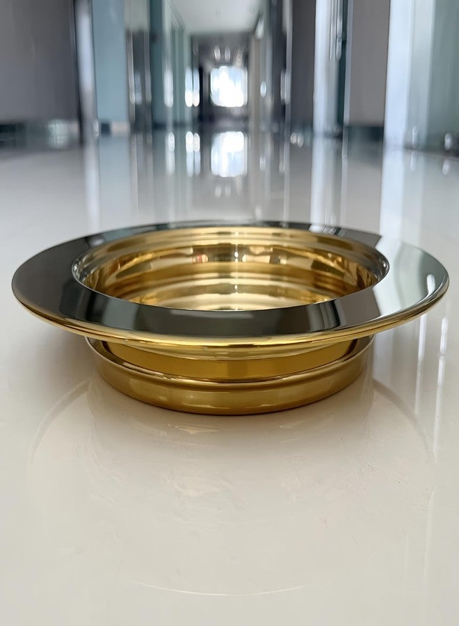 SruiSwei Gold Plated Communion Tray Plate, Stackable Church Communion Bread Plate,gold - Image 4