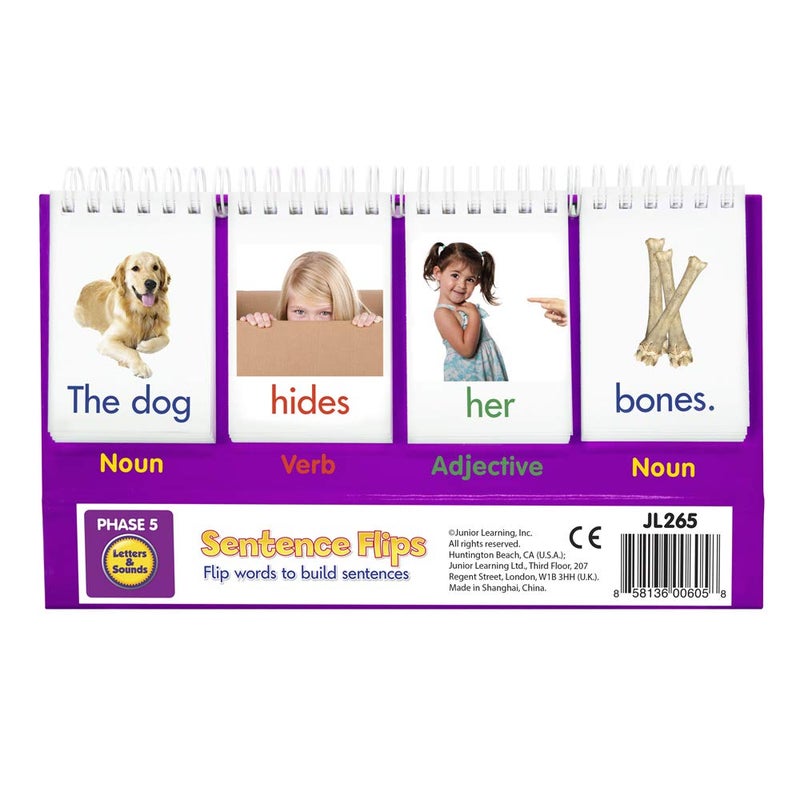 Junior Learning Sentence Flips Double-Sided Flip Stand, Ages 4-6, Vocabulary & Grammar, K-1 - Image 5