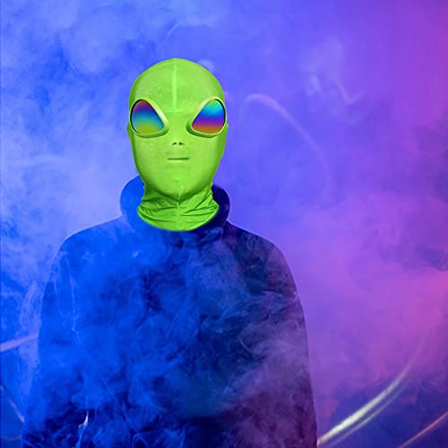 anroog Halloween Alien Mask for ET Cosplay Costume Halloween Party,Alien 3D Full Face Mask for Adults - Image 5