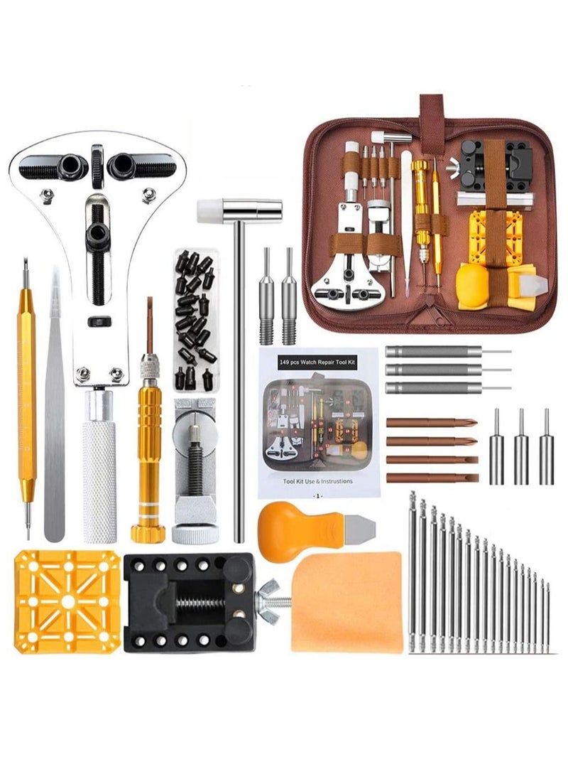 Y&D 149 in 1 Precision Screwdriver Set DIY Repair Tools Kit to Watches Glasses and Other Electronics Watch Strap Link Removal Tool Professional Spring Bar  - Image 1