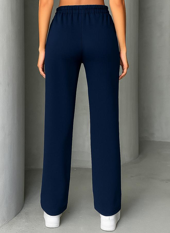 PAUSE Women Navy Blue Relaxed Fit Joggers - Image 2