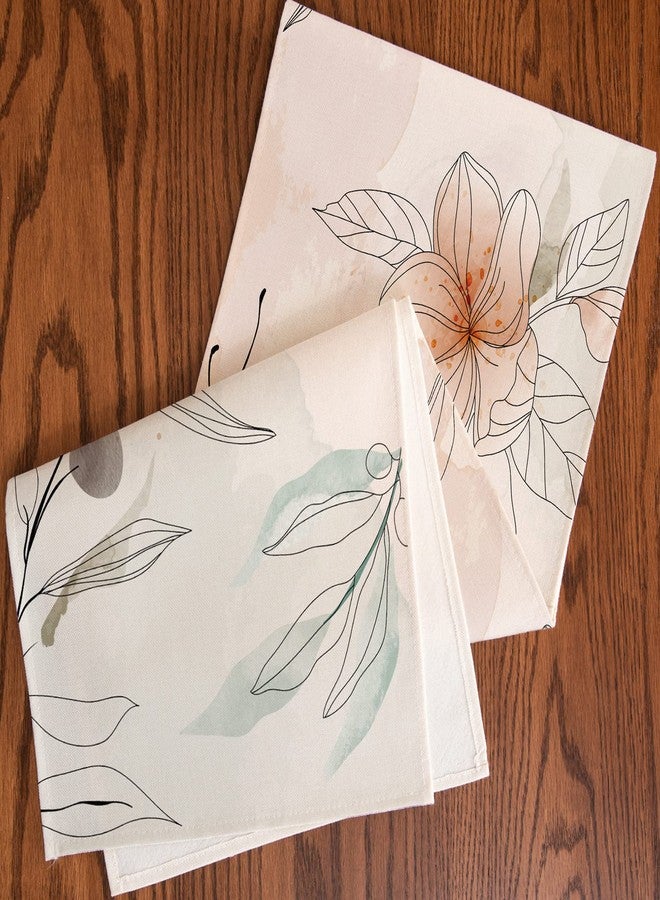 ARBINSON Watercolor Floral Spring Table Runner 13 x 72 Inch, Art Flowers Summer Seasonal Holiday Kitchen Dining Coffee Table Decoration for Home Indoor Outdoor Party Wedding (Pink/Flowers, 13" x 72") - Image 5