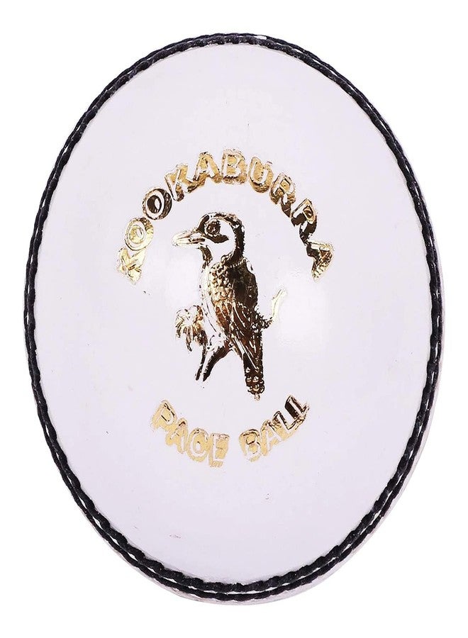 KOOKABURRA Pace Cricket Ball, White, Junior Size, Training and Match Ball - Image 2