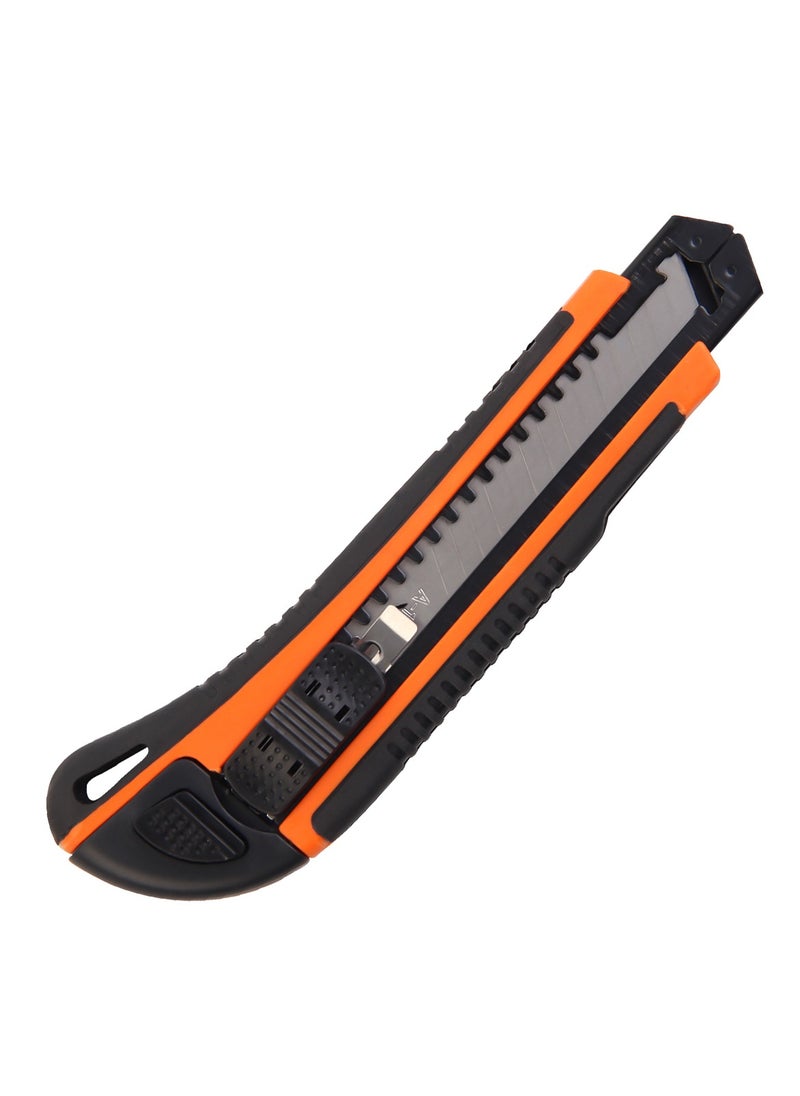 KSEIBI - Auto Retractable Blade Utility Knife, 18mm, SK5 Blade, Soft Grip Handle to Extend Blade, Release to Retract, for Construction and Carpentry, Home Improvement and Various Cutting Uses. - Image 1