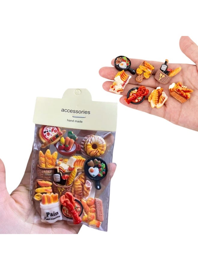 الترجمة العربية: 12 طرازًا من مغناطيسات الثلاجة المصغرة ● قطع طعام ومشروبات وزجاجات صودا مصغرة ● حرف يدوية وتزيين سكرابوكينغ DIY ● ديكور للمطبخ والمنزل والحفلات - Image 1