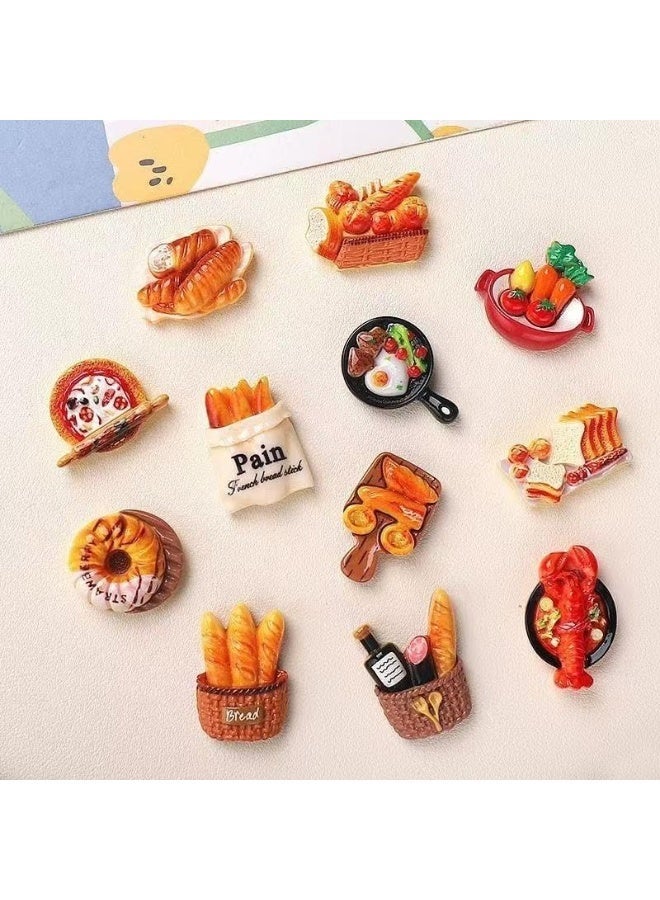 HPMY Mini Fridge Magnets - 12 Styles Food & Beverage Bottle Magnets for DIY Crafts, Scrapbooking & Kitchen Decor - Image 1