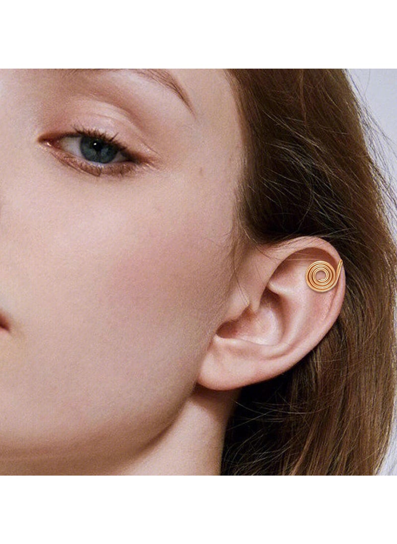 SYOSI - (20 Pcs) Pressure Earrings for Keloids, 10 mm Spiral Earrings Wire Wrapped Clip On Earrings Clip - on Stainless Steel Spiral Non - pierced Earrings for Men Women Jewelry - Image 1
