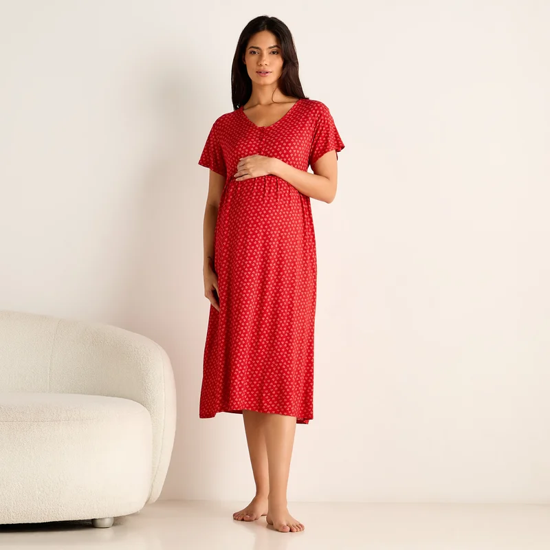 سبلاش فيڤ Printed Maternity Night Dress