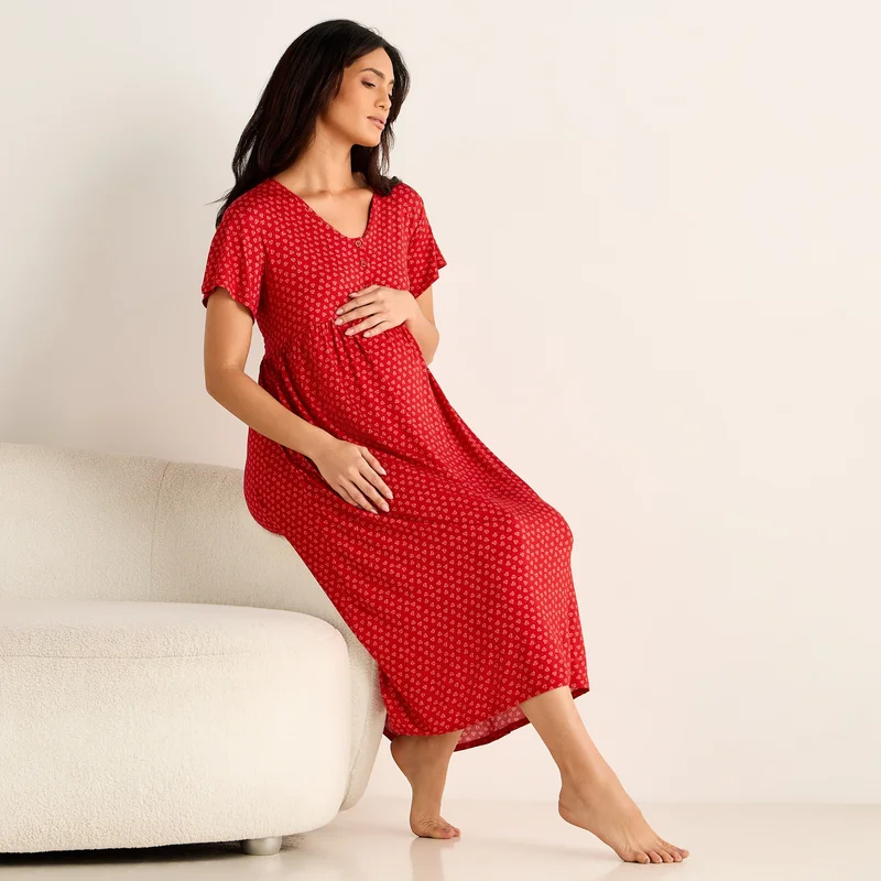 سبلاش فيڤ Printed Maternity Night Dress
