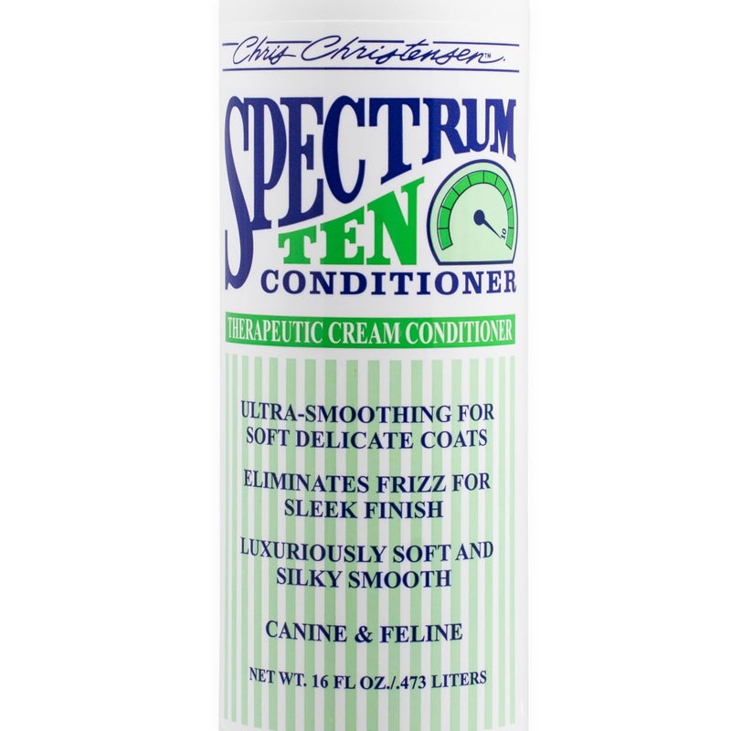 Chris Christensen Spectrum Ten Dog Conditioner, Groom Like a Professional, Gentle Cleansing, Leaves Coat Soft & Silky, Gorgeous Shine, Made in the USA, 473ml - Image 3