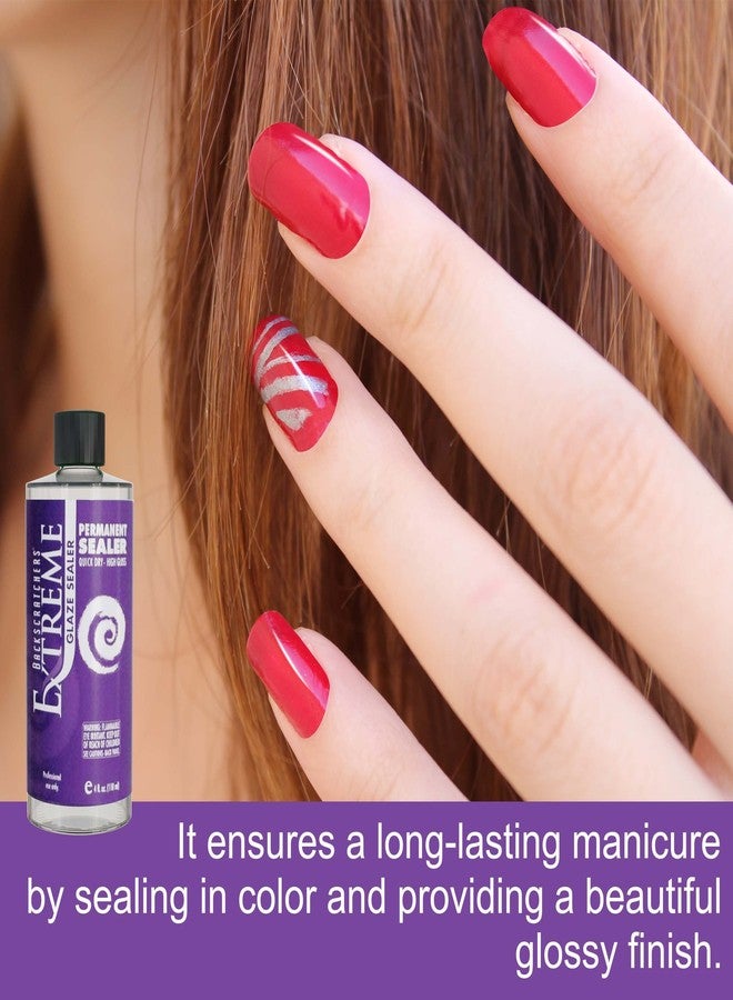 Backscratchers Extreme Permanent Glaze Sealer - Clear Permanent Top Coat - Long Lasting Dip Nail Polish - High Gloss and Quick Dry - Image 2