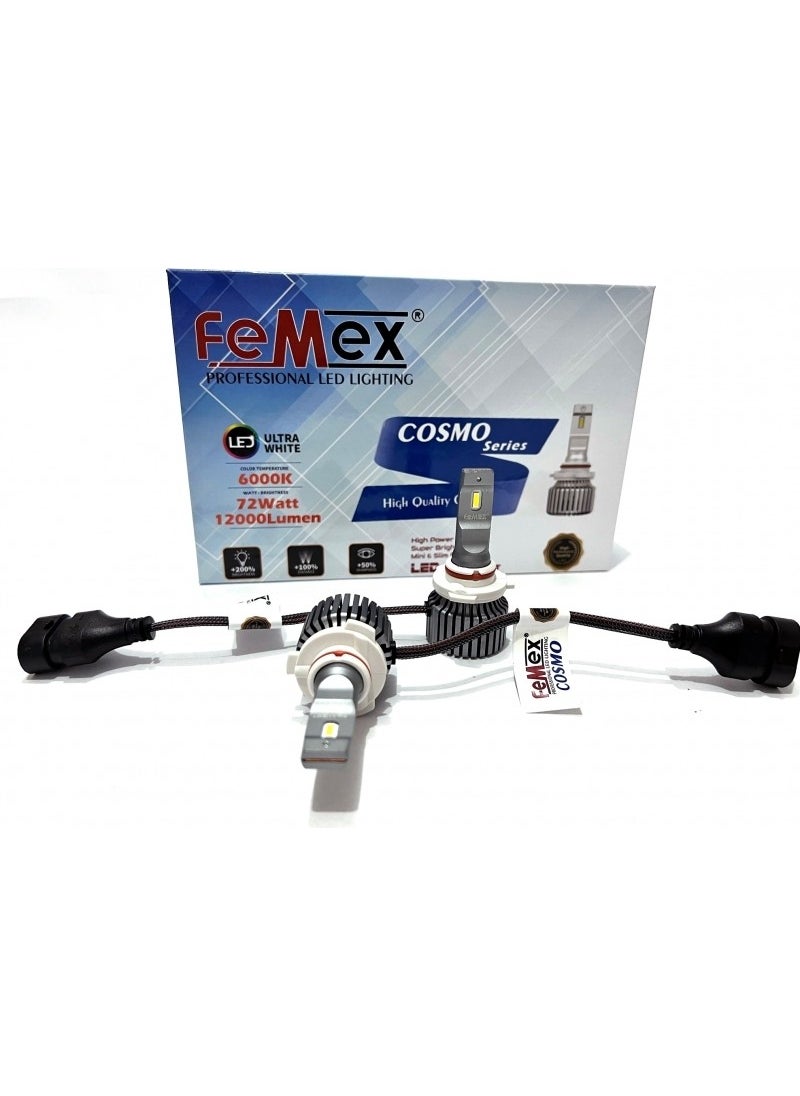 Femex Cosmo Hb4 9006 Lightning Effect LED Xenon 36W 12000 Lumen  - Image 1