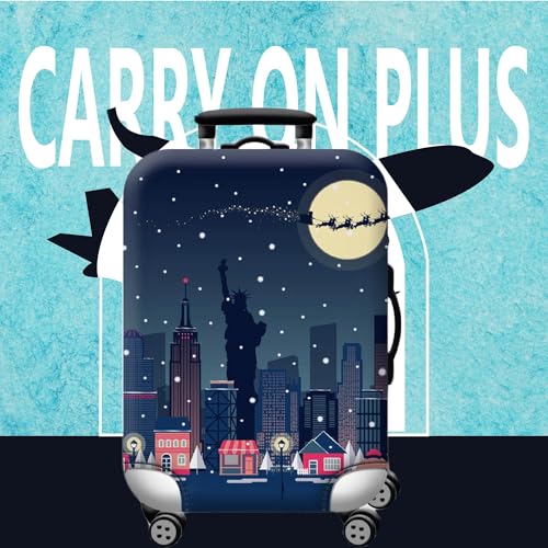 Handcuffs Luggage Cover Trolley Travel Covers, Washable Dust Proof Anti-Scratch Suitcase Protector (Newyork-Night, M (23"-26")) - Image 2