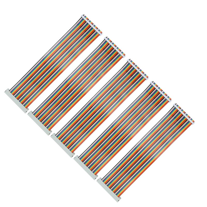 كابلات GPIO، عبوة من 5 قطع، ذكر إلى أنثى، 40 سنًا، بطول 20 سم، مجموعة أسلاك توصيل - Image 3