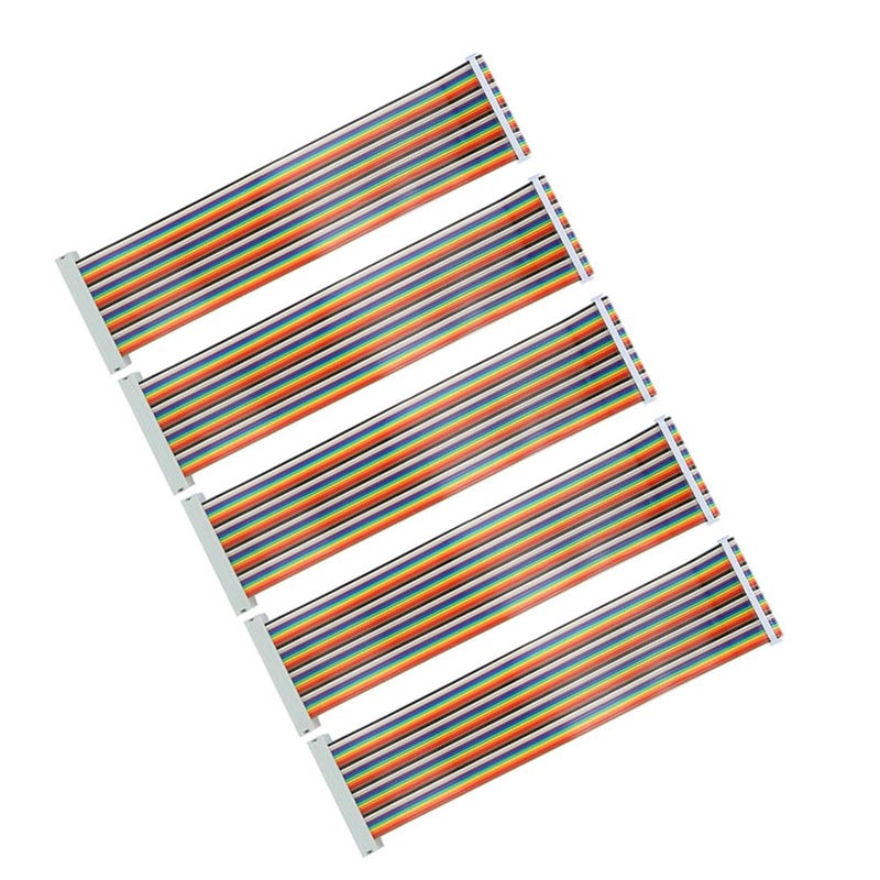 كابلات GPIO، عبوة من 5 قطع، ذكر إلى أنثى، 40 سنًا، بطول 20 سم، مجموعة أسلاك توصيل - Image 5