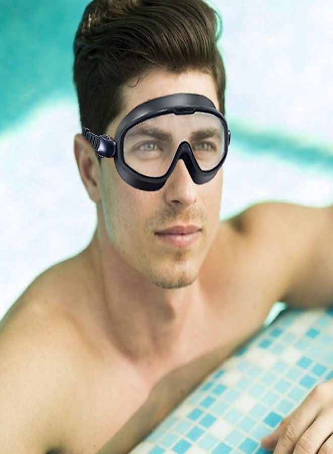Overa Swimming Goggles Large Frame Wide View Big Glasses with Ear Plugs Connected Swim Pool Water Sports Eyes Protection for Children Kids Boys Girls Adults Men Women 5+ Years Age - Image 4