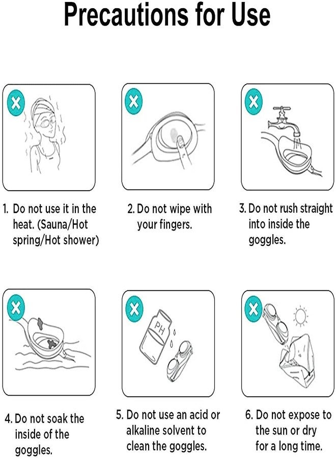 Overa Swimming Goggles Large Frame Wide View Big Glasses with Ear Plugs Connected Swim Pool Water Sports Eyes Protection for Children Kids Boys Girls Adults Men Women 5+ Years Age - Image 5