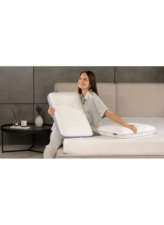 Askona Pillow Immuno Technology 2.0 M With Head And Neck Support with Airflow
