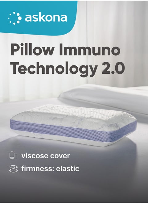 Askona Pillow Immuno Technology 2.0 M With Head And Neck Support with Airflow