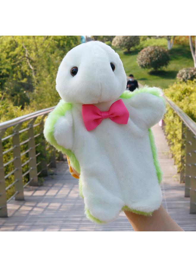 Bluejw New Style Bow Tie Bunny Hand Figure Doll Teaching Toy Gloves Children Early Education Storytelling Parent-child Comfort Plush Doll - Image 1