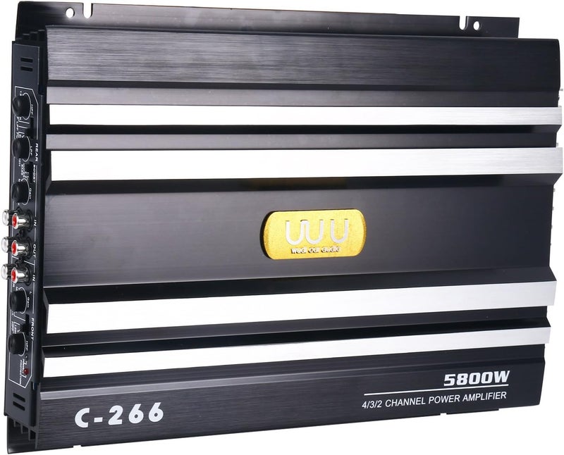 YaeCCC C-266 Car 4 Channel Power Amplifier Stereo Audio Super Bass Sub Woofer 5800W 12V - Image 1