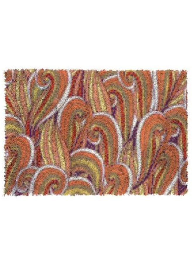 Loquat DIY Latch Hook Kits Rug Embroidery Carpet Set with Crochet Needlework Crafts Shaggy Crochet Hook Latch Hook Kit for Kids Beginners - Image 1