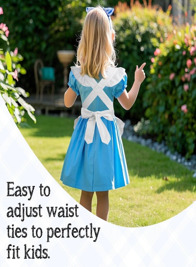 Aspire Retro Ruffle Apron, Adjustable Kitchen Cooking Apron for Girls, Vintage Baking Apron, Kid's Maid Costume - Image 4