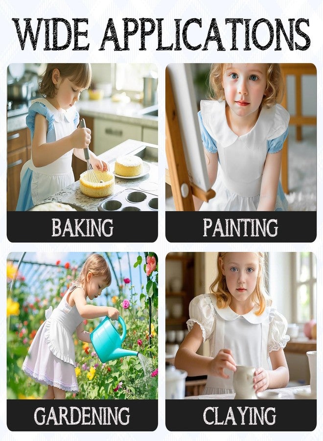 Aspire Retro Ruffle Apron, Adjustable Kitchen Cooking Apron for Girls, Vintage Baking Apron, Kid's Maid Costume - Image 5