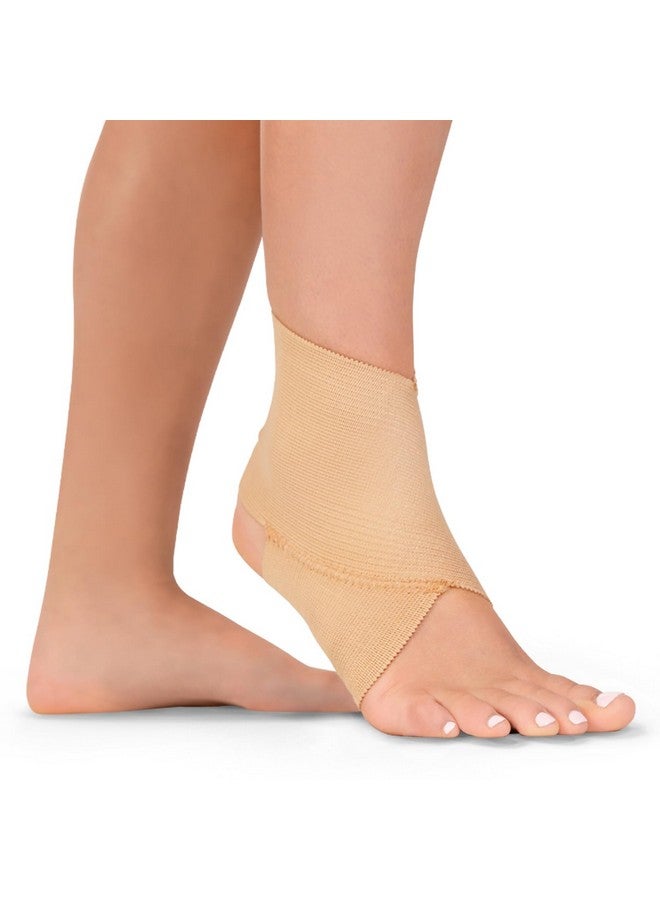 BraceAbility Elastic Ankle Support Brace - Lightweight Slip-on Compression Sleeve for Gymnastics, Dance, Sports, Running, and Sprained Foot Swelling (L) - Image 1