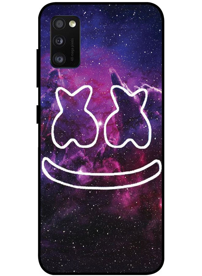 EYE CATCH Protective Case Cover For Samsung Galaxy A41 Smart Series Printed Protective Case Cover for Samsung A41 Marshmello Face - Image 1