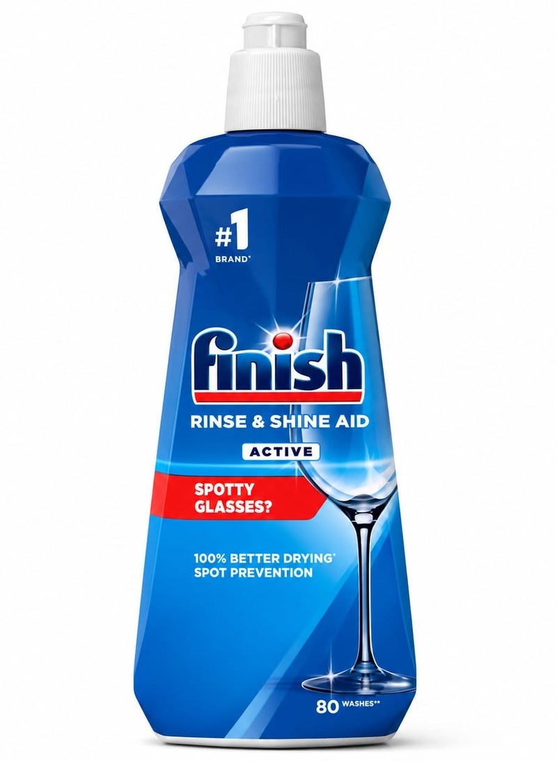 Rinse & Shine Aid, Active 80 Washes, 400 ml