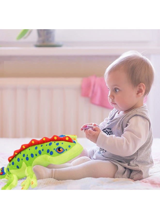 CAZOYEE Realistic Lizard Stuffed Animal, Colorful Gecko Stuffed Animal, Durable Gecko Plush Reptilian Toy, Lizard Plush Gift for Kids, Unique Plushie Decoration, 22” - Image 4