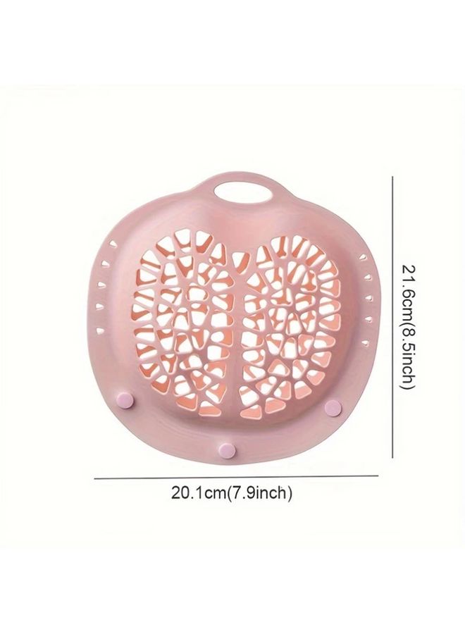 Pink Silicone Bra Laundry Bag With Snap Button For Washing Machine Protection - Image 3