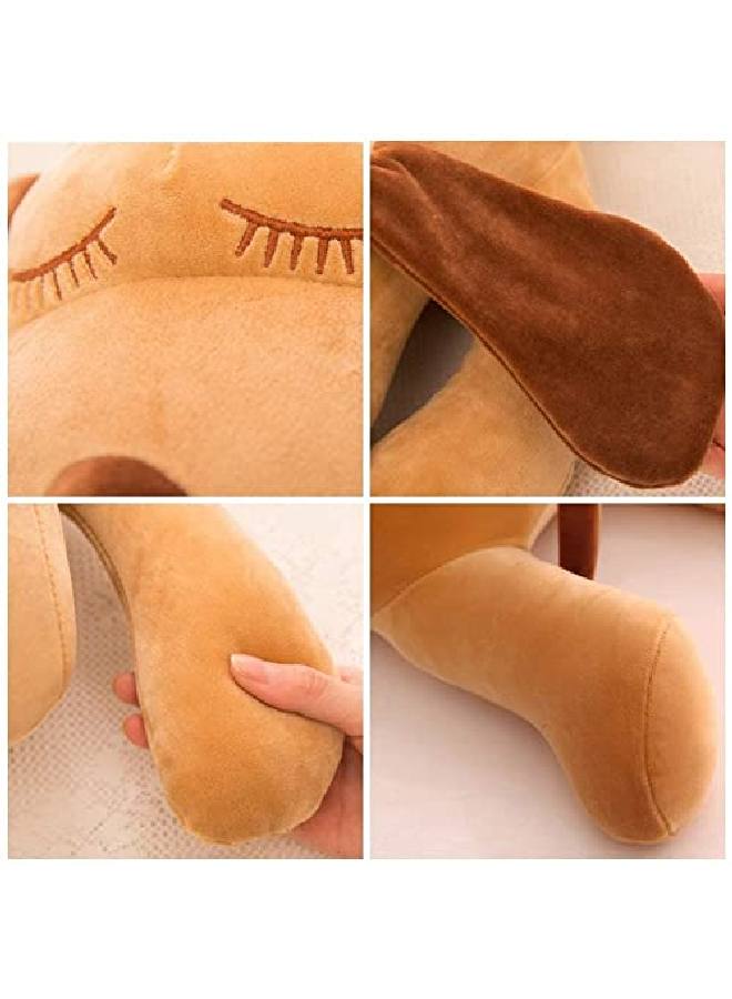 Frantic لعبة ناعمة على شكل كلب دكستر بني مقاس 36 سم للأطفال، هدية عيد ميلاد (36 سم_بني_دكستر دوج) - Image 3