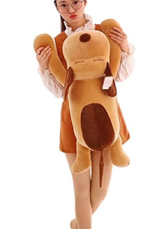 Frantic لعبة ناعمة على شكل كلب دكستر بني مقاس 36 سم للأطفال، هدية عيد ميلاد (36 سم_بني_دكستر دوج) - Image 5