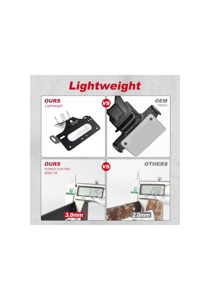 SOOMJ Xitomer Tail Tidy Fit for CBR500R CB500F 20162026 Fender Eliminator Fit for 2026 2025 2024 CB500 Hornet with LED License Plate Light Compatible with OEMStock Turn Signal - Image 3