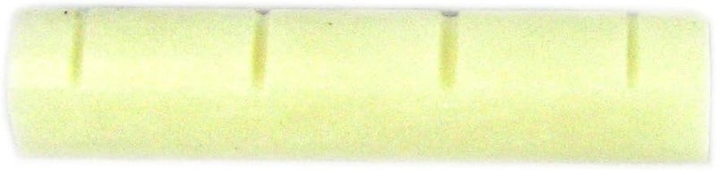C. B. Gitty 1pc. Bone Nut for Concert Ukulele, Cigar Box Guitar & More (4 string grooves, 1.38-inches long) - Image 1