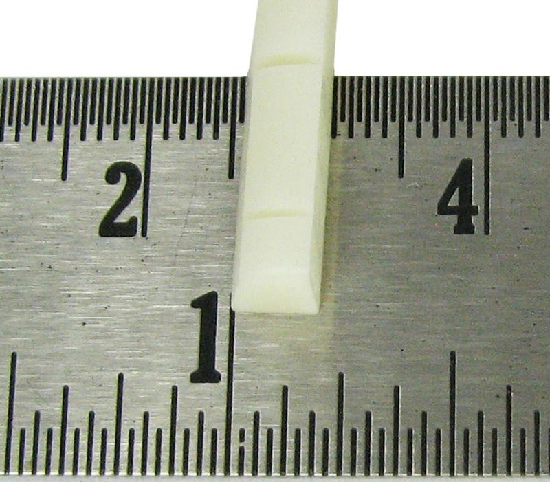 C. B. Gitty 1pc. Bone Nut for Concert Ukulele, Cigar Box Guitar & More (4 string grooves, 1.38-inches long) - Image 3