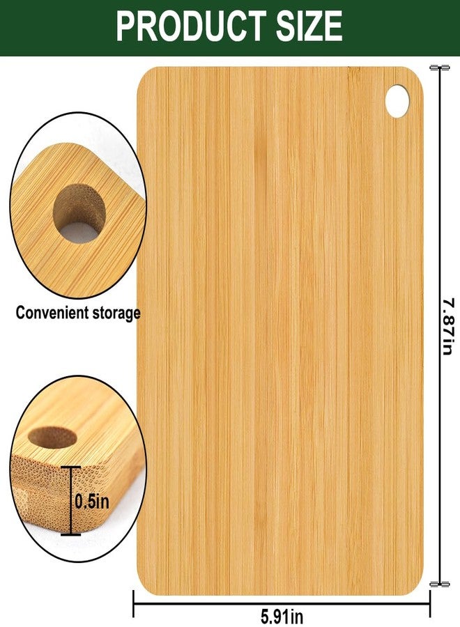 BLOCE Bamboo Cutting Board, Wooden Cutting Boards for Kitchen, Wood Double Sided Food-Grade Chopping Board for Meat Cheese Vegetable (Small) - Image 2