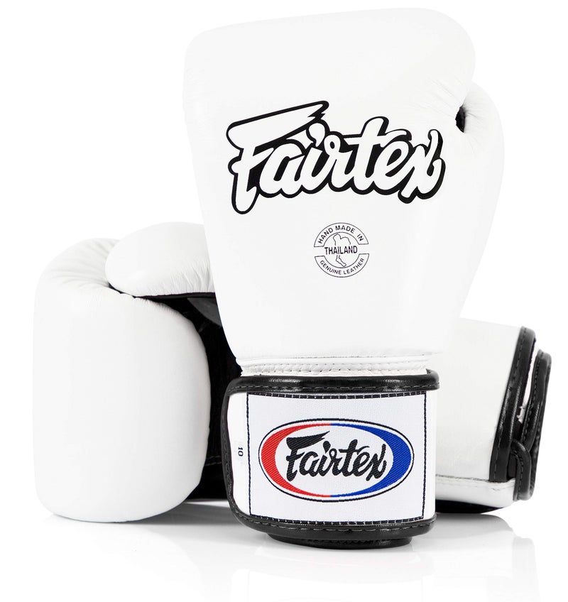 Fairtex BGV1 Muay Thai Boxing Training Sparring Gloves for Men, Women, Kids| Premium Quality, Light Weight & Shock Absorbent 16 oz Boxing Gloves -White - Image 1