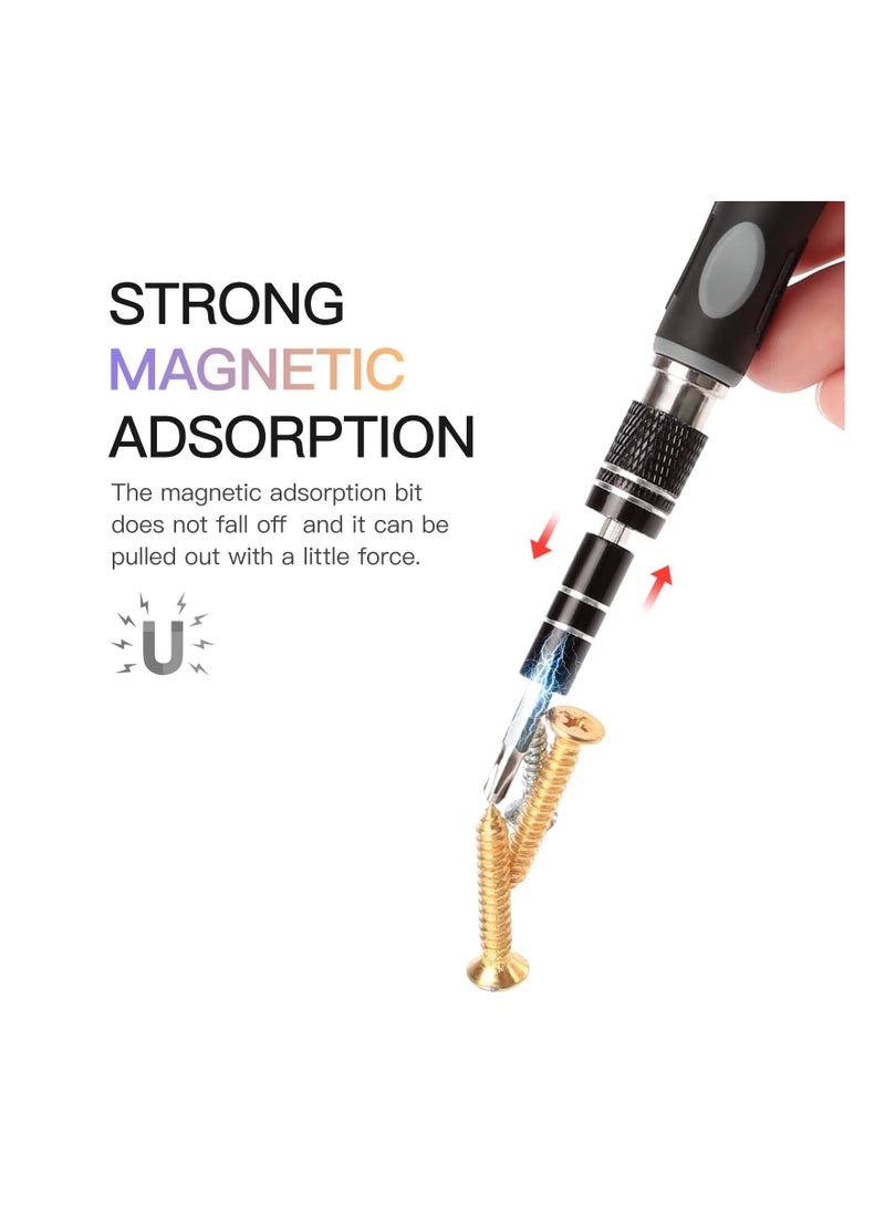 SYOSI Professional Screwdriver Set  Small Screwdriver Set with 30Pcs Precision Screwdriver Bits, Extended Screwdriver Hand Tool for Watch, Glasses, Cell Phone, Switch, Laptop and Electronics Repair - Image 2