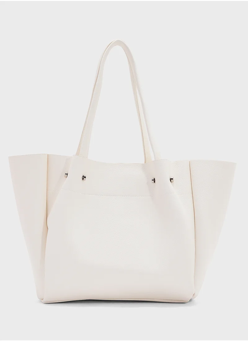 ايلا 2 In 1 Minimalist Tote Bag With Pouch