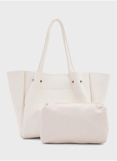 ELLA 2 In 1 Minimalist Tote Bag With Pouch  - Image 1