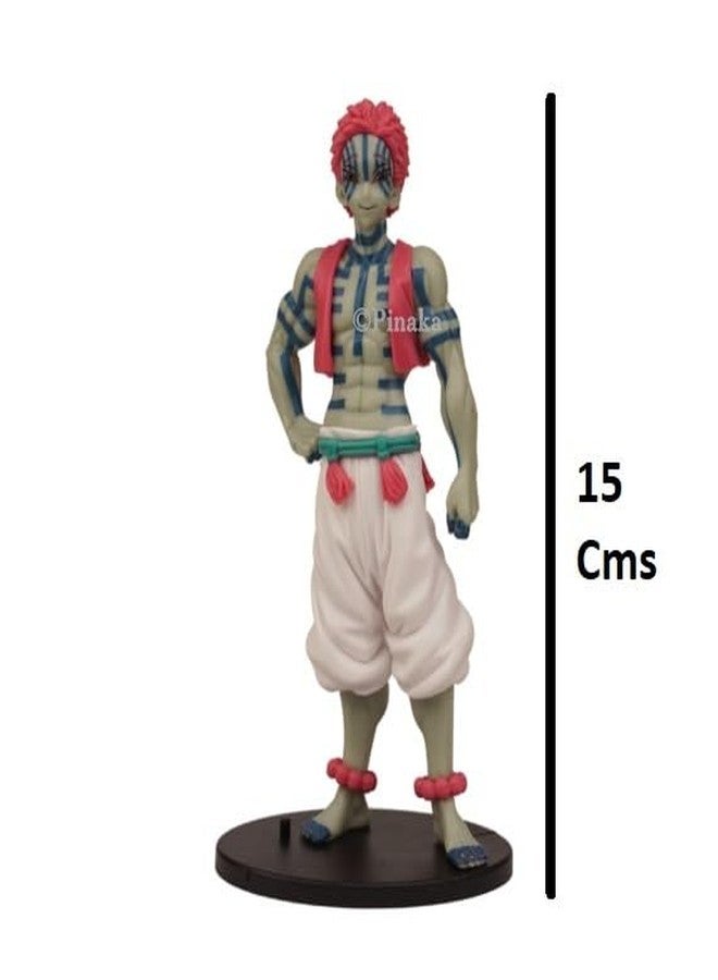 PINAKA Demon Slayer Akaza Upper Moon 3 Action Figure, Anime Character, PVC Material, 15 cm, Multi Color, Pre-Assembled - Image 4