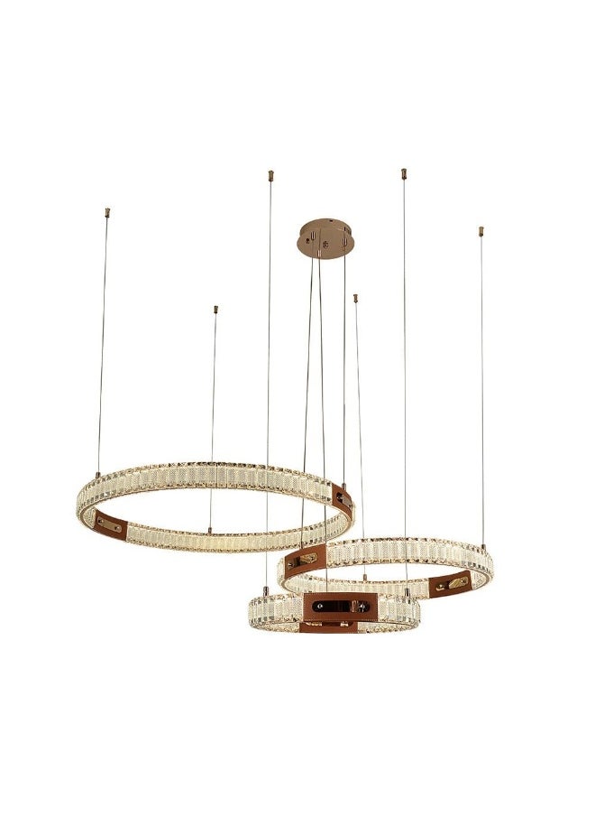 DANUBE HOME Danube Home Concetta Chandelier Crystal+Metal D80Xh100 Led Gold A3801/400+600+800 | Contemporary Pendant Lamps | Hanging Lanterns | Modern Design Indoor Lighting For Bedroom Dining Living Room  - Image 2