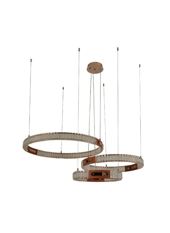 DANUBE HOME Danube Home Concetta Chandelier Crystal+Metal D80Xh100 Led Gold A3801/400+600+800 | Contemporary Pendant Lamps | Hanging Lanterns | Modern Design Indoor Lighting For Bedroom Dining Living Room  - Image 1