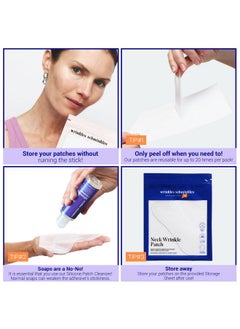 WRINKLES SCHMINKLES Wrinkles Schminkles Neck Wrinkle Patch - Reusable Silicone Smoothing Pads, Sensitively Formulated Wrinkle Patches. Reduce Wrinkles - Innovative Wrinkle Treatment - Targeting Neck Wrinkles (1 Pack)  - Image 4